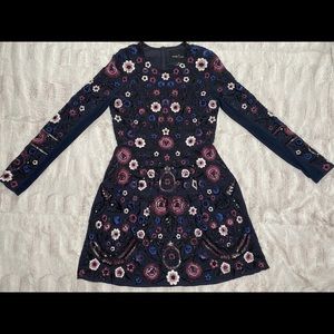 Needle & Thread Embroidered Folk Prom Dress Size 2